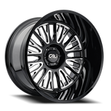 Cast Aluminum Wheels Vertex 9116 BM 20x10 Milled Gloss Black 6 On 135 Bolt Pattern -25 Offset Cali Offroad Wheels - Cali Offroad 9116-2136BM