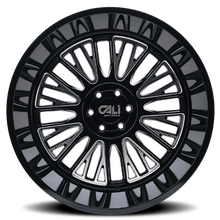 Load image into Gallery viewer, Cast Aluminum Wheels Vertex 9116 BM 20x10 Milled Gloss Black 6 On 139.7 Bolt Pattern -25 Offset Cali Offroad Wheels