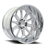 Cast Aluminum Wheels Auburn 9117 PO 20x10 Milled Spokes Polished 6 On 135 Bolt Pattern -25 Offset Cali Offroad Wheels - Cali Offroad 9117-2136P