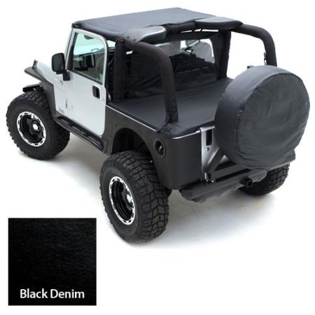 Standard Top 97-06 Wrangler TJ Denim Black Smittybilt