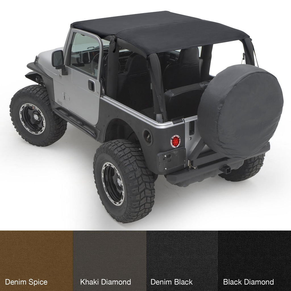 Extended Soft Top 97-06 Wrangler TJ Black Diamond Smittybilt