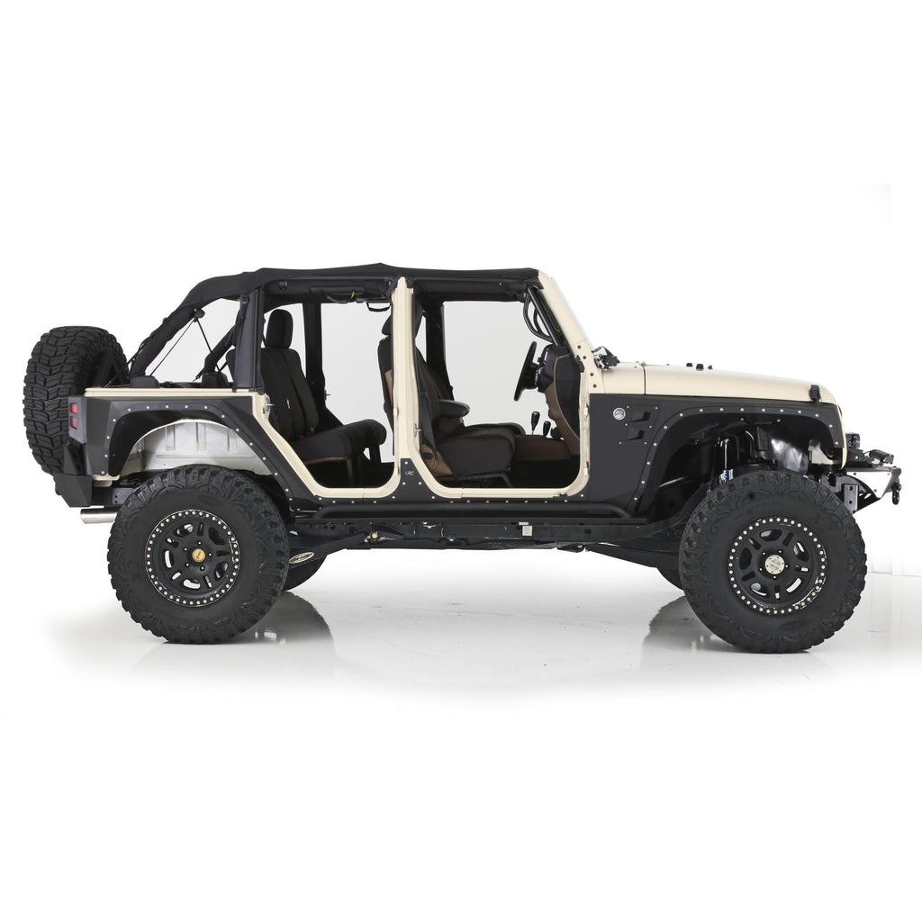 Extended Soft Top 10-18 Wrangler JK 4 DR Black Diamond Smittybilt