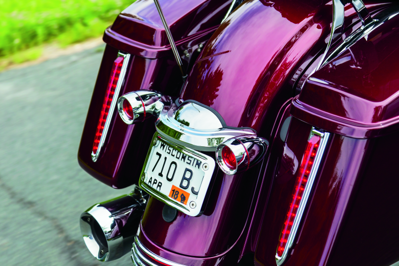 Kuryakyn Curved License Plate Mount Chrome