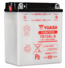 Load image into Gallery viewer, Yuasa YB12AL-A Yumicron 12 Volt Battery