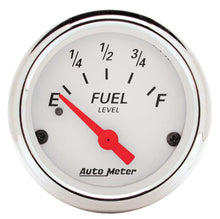 Load image into Gallery viewer, White Fuel Level Gauge - AutoMeter 1317