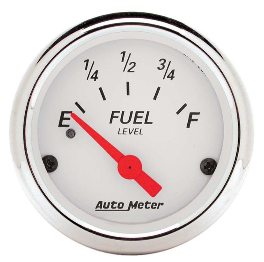 White Fuel Level Gauge - AutoMeter 1317