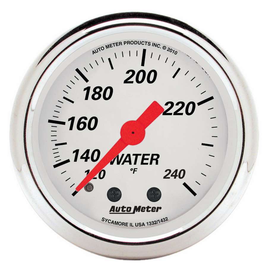 2-1/16 A/W Water Temp Gauge 120-240 Degrees - AutoMeter 1332