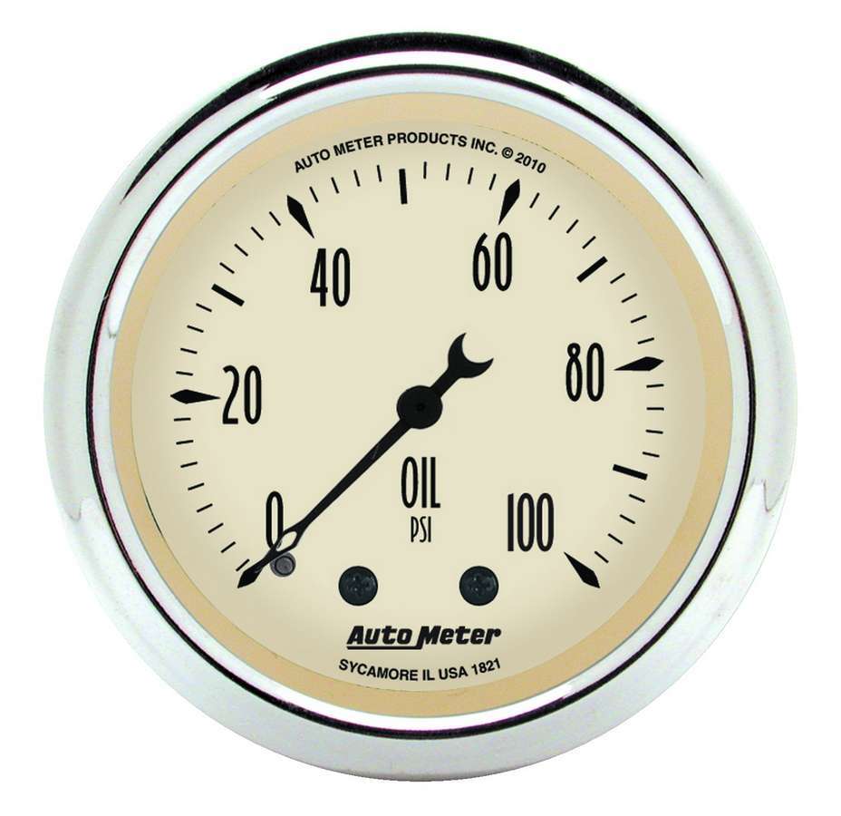 2-1/16 A/B Oil Pressure Gauge 0-100 PSI - AutoMeter 1821