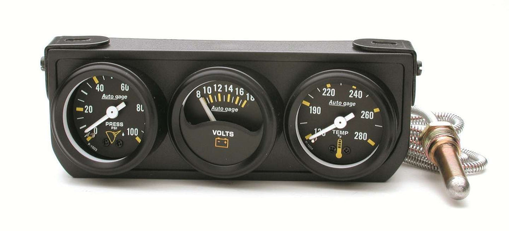 1-1/2in Blk Mech Gauge Panel - AutoMeter 2396