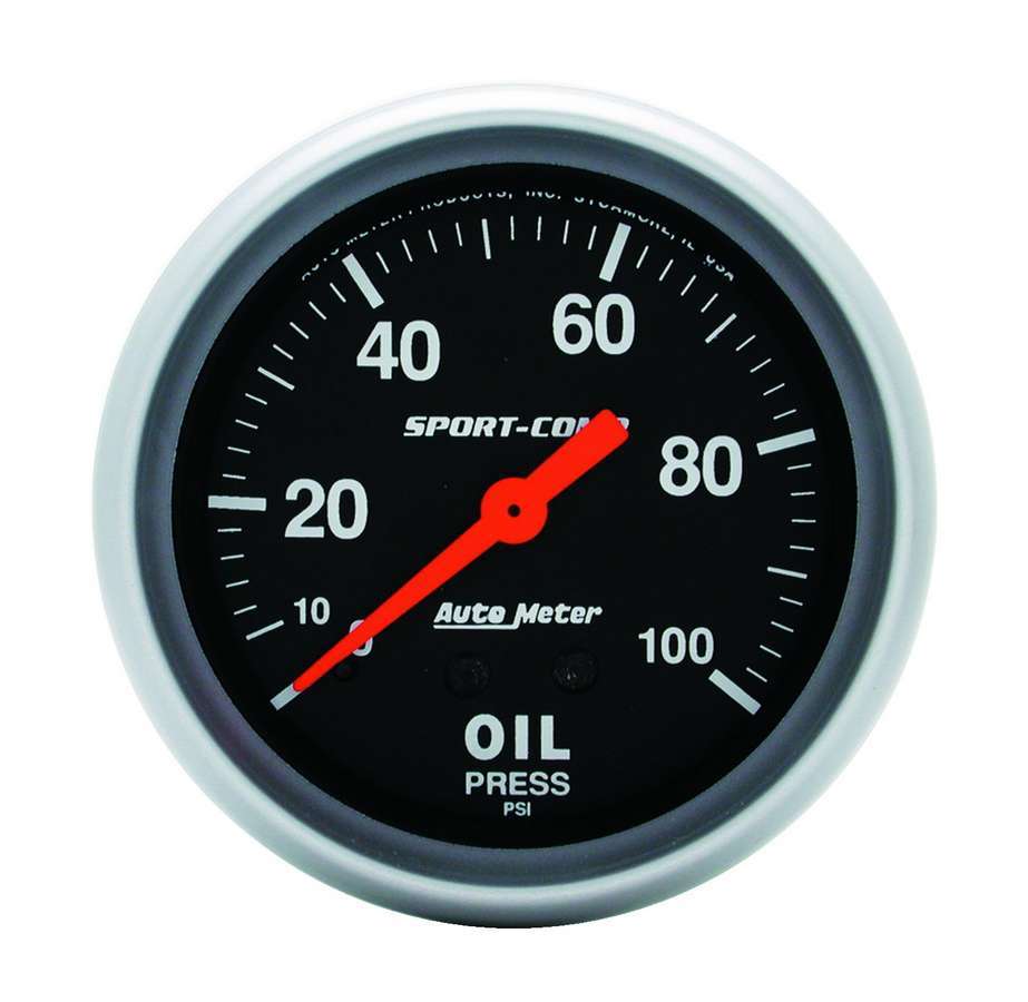 0-100 Oil Pressure Gauge - AutoMeter 3421