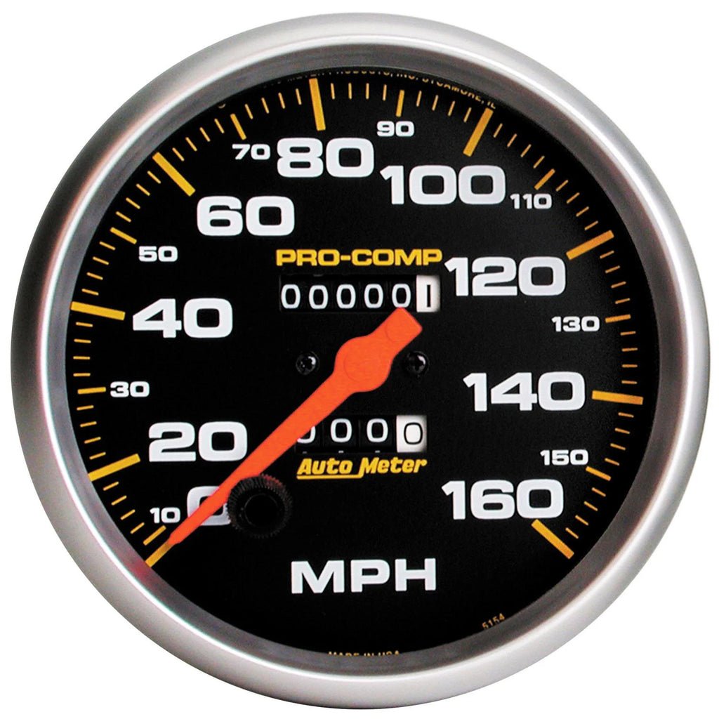 160 Mph Mech Speedo 5in - AutoMeter 5154