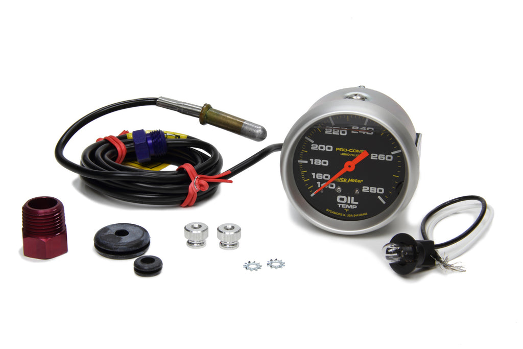 140-280 Oil Temp Gauge with 6ft Capillary Tube - AutoMeter 5441