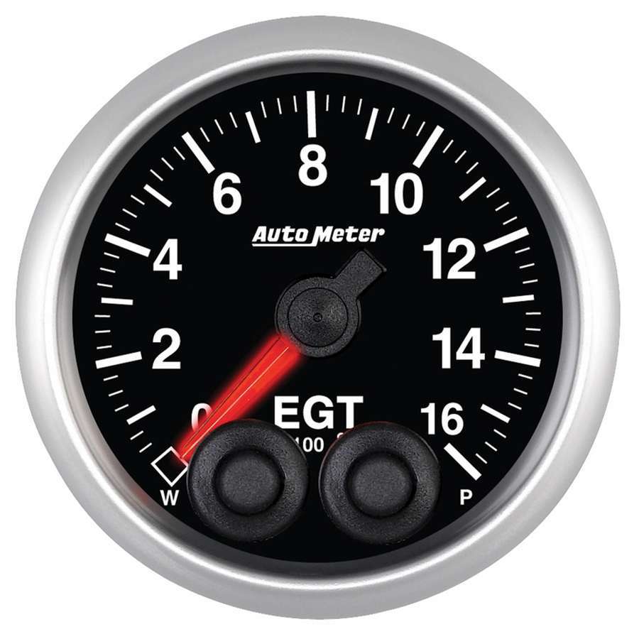 2-1/16 E/S Pyrometer/EGT Gauge - 0-1600F - AutoMeter 5646