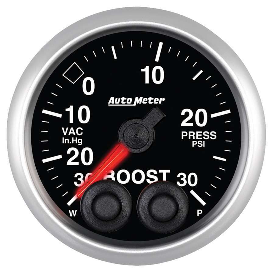 2-1/16 E/S Boost Gauge - 30in HG/30psi - AutoMeter 5677