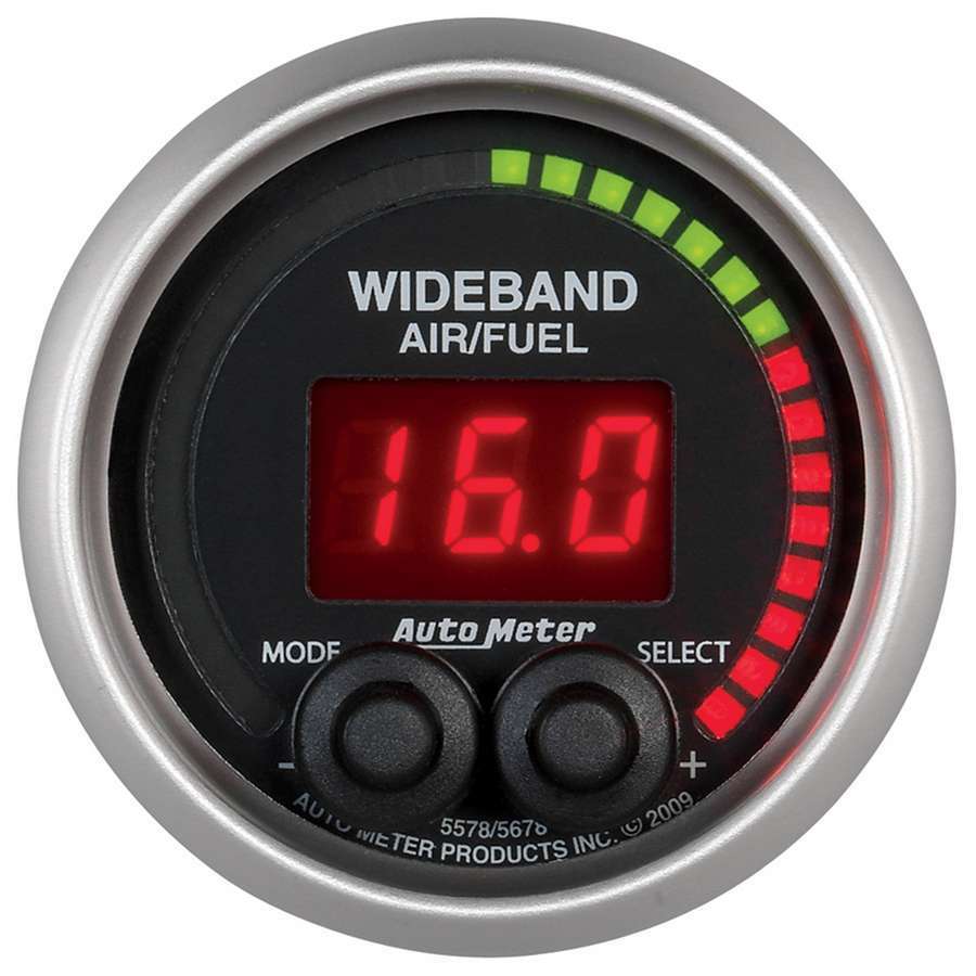 2-1/16 E/S Wideband Air/ Fuel Ratio Gauge - AutoMeter 5678