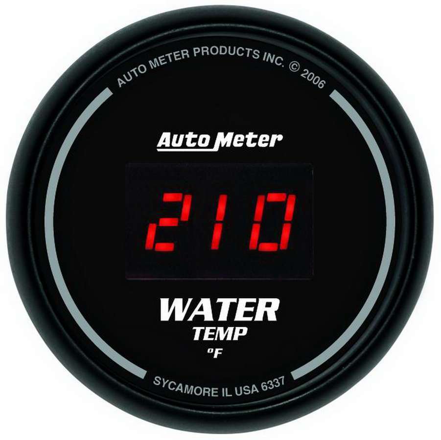 2-1/16 DG/B Water Temp Gauge - AutoMeter 6337