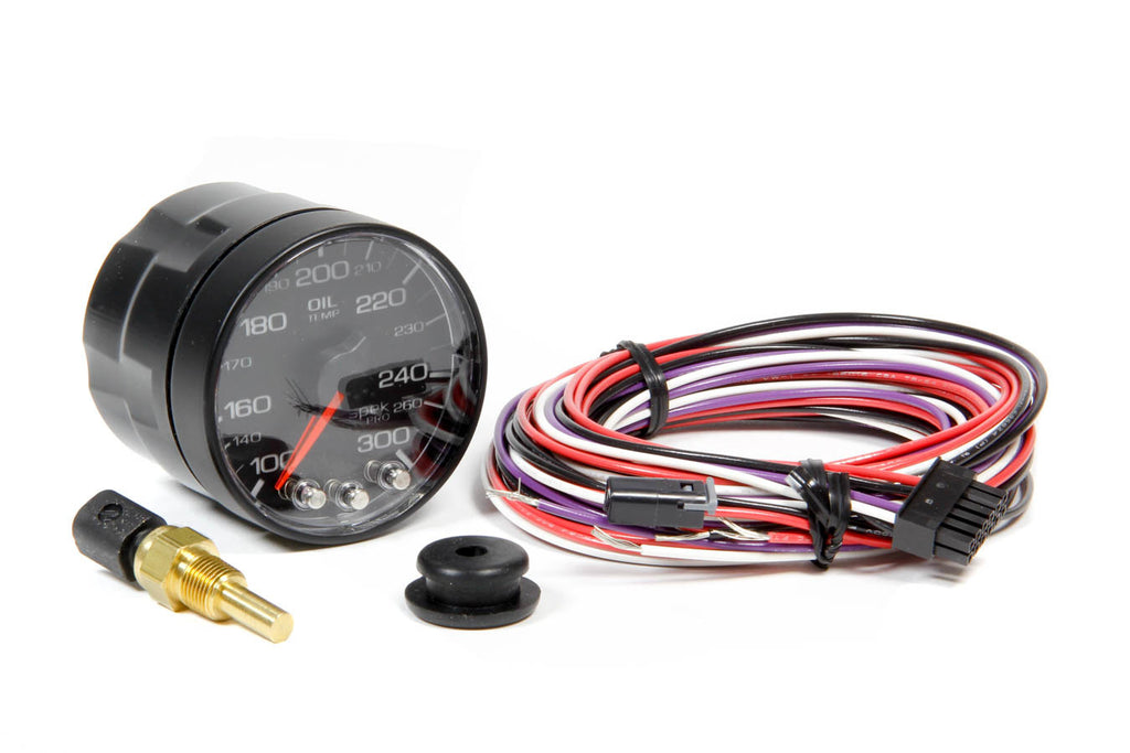 Spek-Pro 2-1/16 Oil Temp Gauge w/Peak Memory - AutoMeter P322328