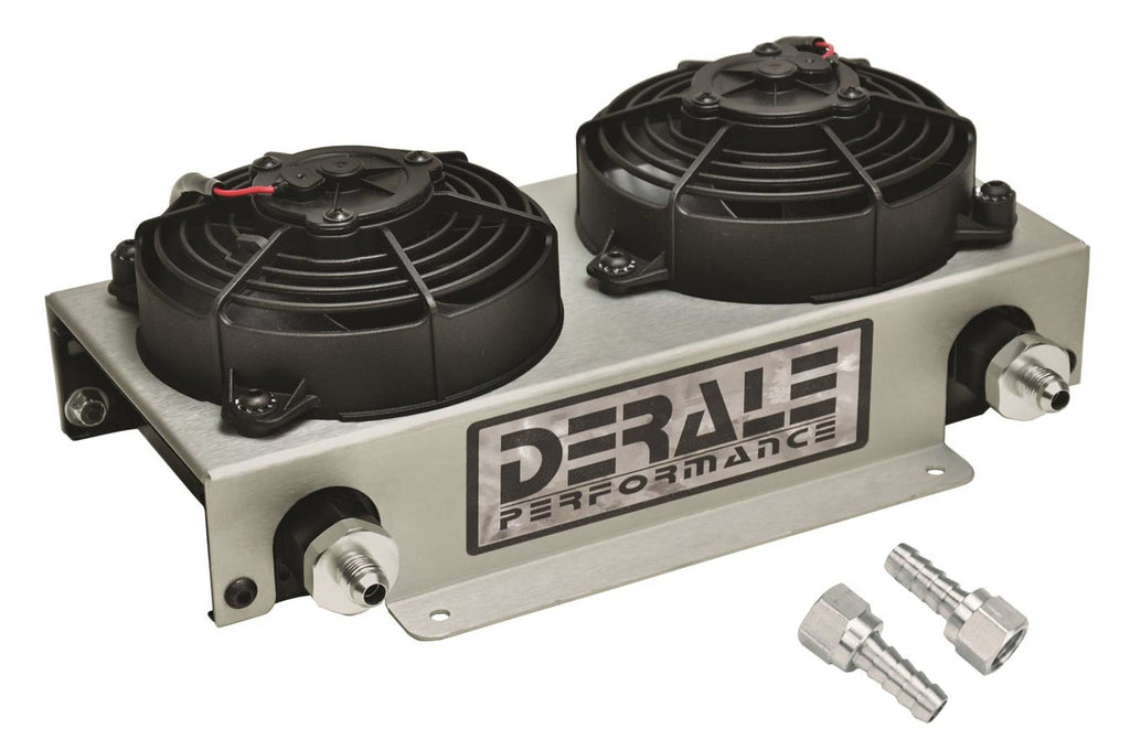 Remote Oil Cooler -6AN w/ Fan - Derale 13740