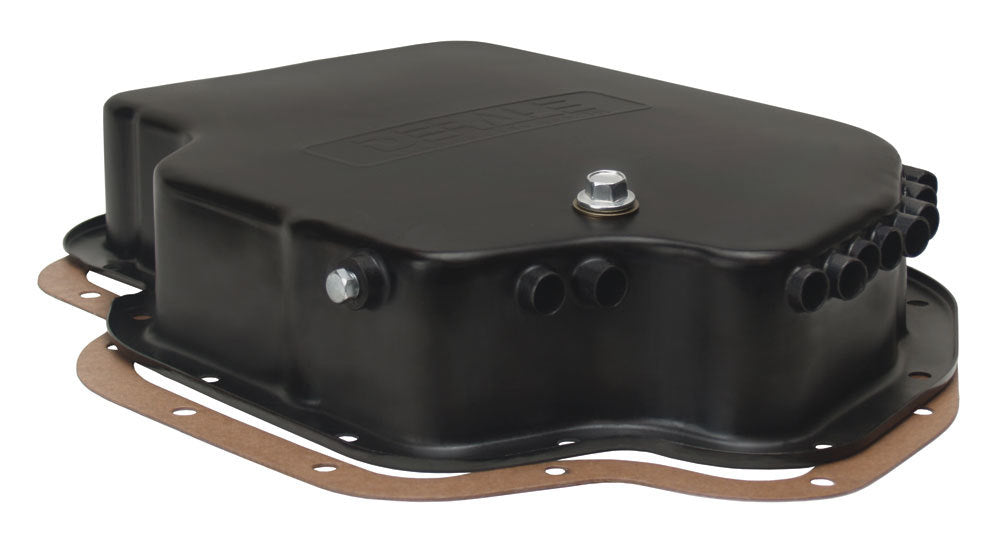 Black Trans Pan GM TH400 Standard Pan - Derale 14201