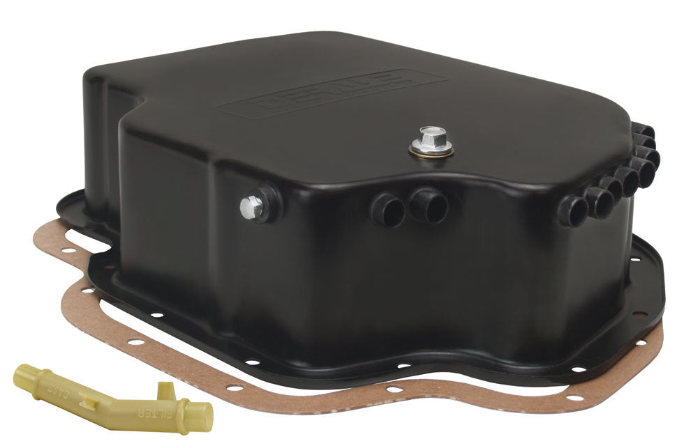 Black Trans Pan GM TH400 Deep Pan - Derale 14202