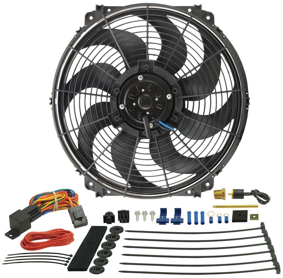 16in Tornado Fan and Thermostat Kit - Derale 16016