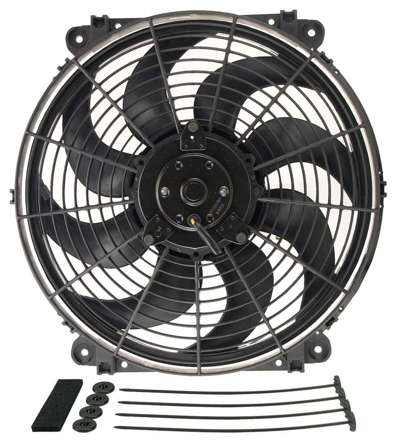 14in Tornado Electric Fan w/Standard Mount Kit - Derale 16624