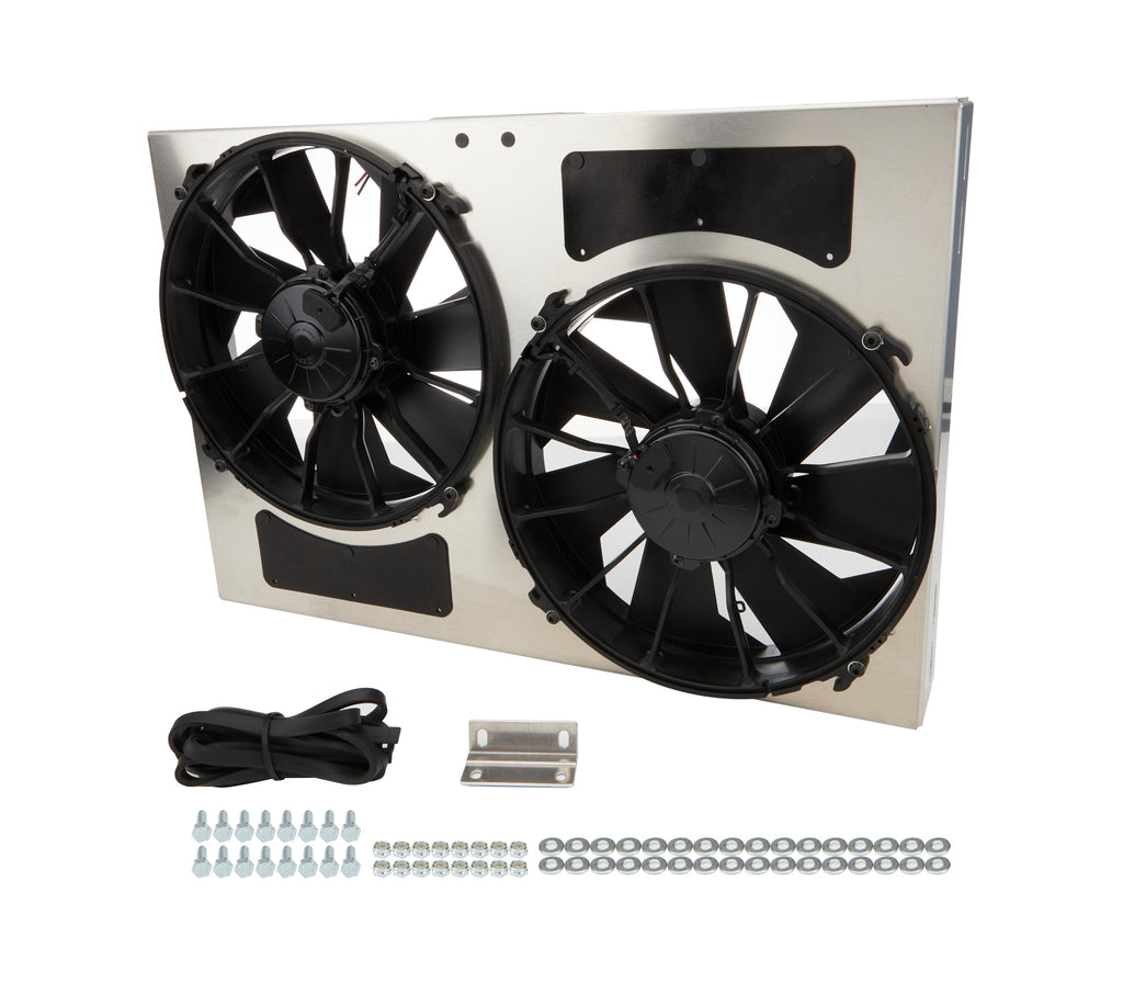 Dual RAD Fan w/Alum Shroud Assembly - Derale 16826