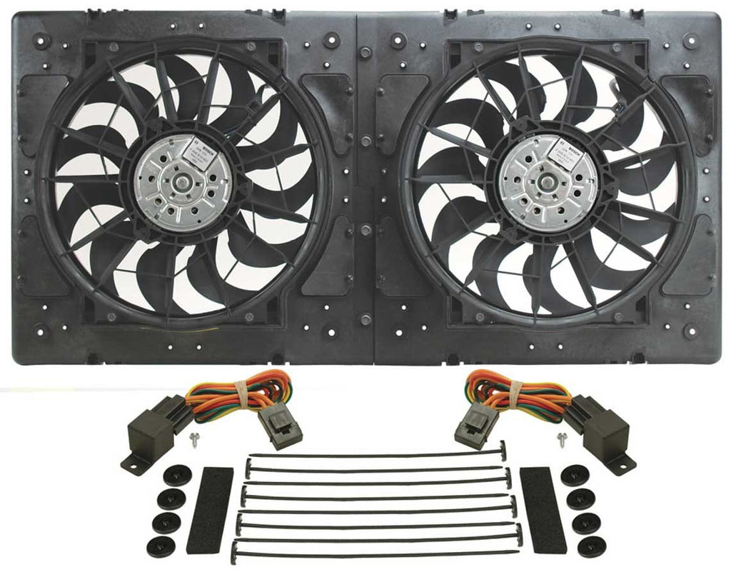 12in Dual High Output RAD Fans Puller - Derale 16934