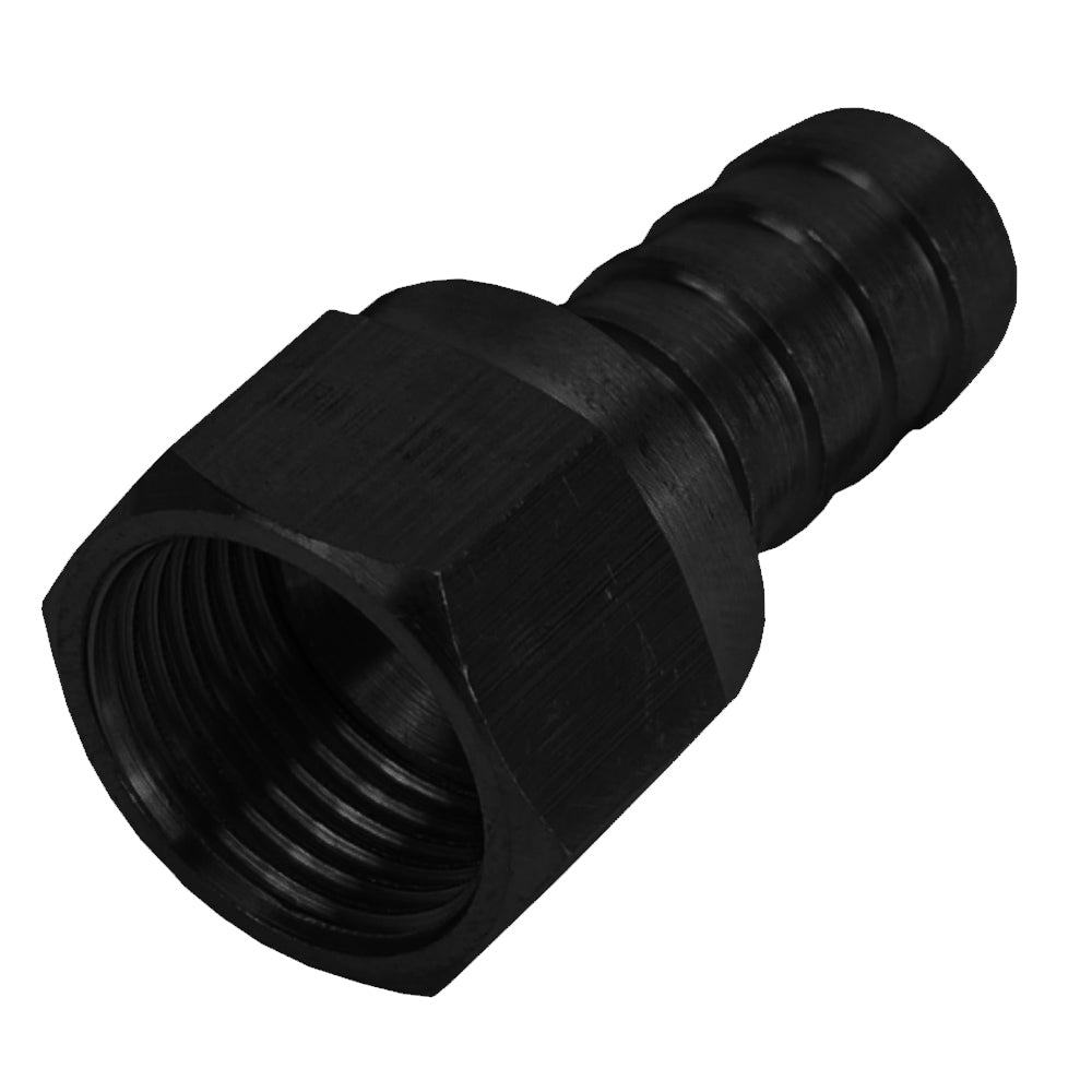 -8AN Female Swivel x 1/2 in Barb Fitting - Derale 98202