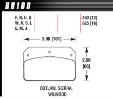 Load image into Gallery viewer, Dynalite/2000 HP Plus - Hawk Performance HB100N.480