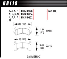 Load image into Gallery viewer, Metric GM-Black - Hawk Performance HB119M.594