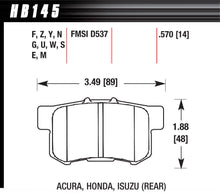 Load image into Gallery viewer, Street Brake Pads Rear Honda HP Plus - Hawk Performance HB145N.570