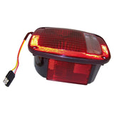 Right Tail Lamp w/ Side Marker Light for 1981-86 Jeep CJs; Black Body - Crown Automotive Jeep Replacement J5758254