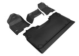 KAGU Floor Mat; Black; 3 pc.; 2 pc. Front Row; 1 pc. Rear; For Bench Seat; - 3D MAXpider L1DG02701509