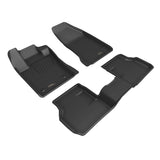 KAGU Floor Mat; Black; 3 pc.; 2 pc. Front Row; 1 pc. 2nd Row; - 3D MAXpider L1DG03501509