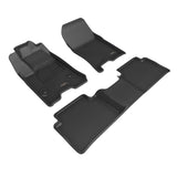 KAGU Floor Mat; Black; 3 pc.; 2 pc. Front Row; 1 pc. 2nd Row; - 3D MAXpider L1GM03301509