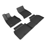 KAGU Floor Mat; Black; 3 pc.; 2 pc. Front Row; 1 pc. 2nd Row; - 3D MAXpider L1GS01001509