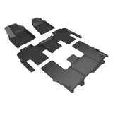 KAGU Floor Mat; Black; 4 pc.; 2 pc. Front Row; 1 pc. 2nd Row; 1 pc. 3rd Row; - 3D MAXpider L1JP02801509