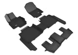 KAGU Floor Mat; Black; 4 pc.; 2 pc. Front Row; 1 pc. 2nd Row; 1 pc. 3rd Row; - 3D MAXpider L1MB13801509