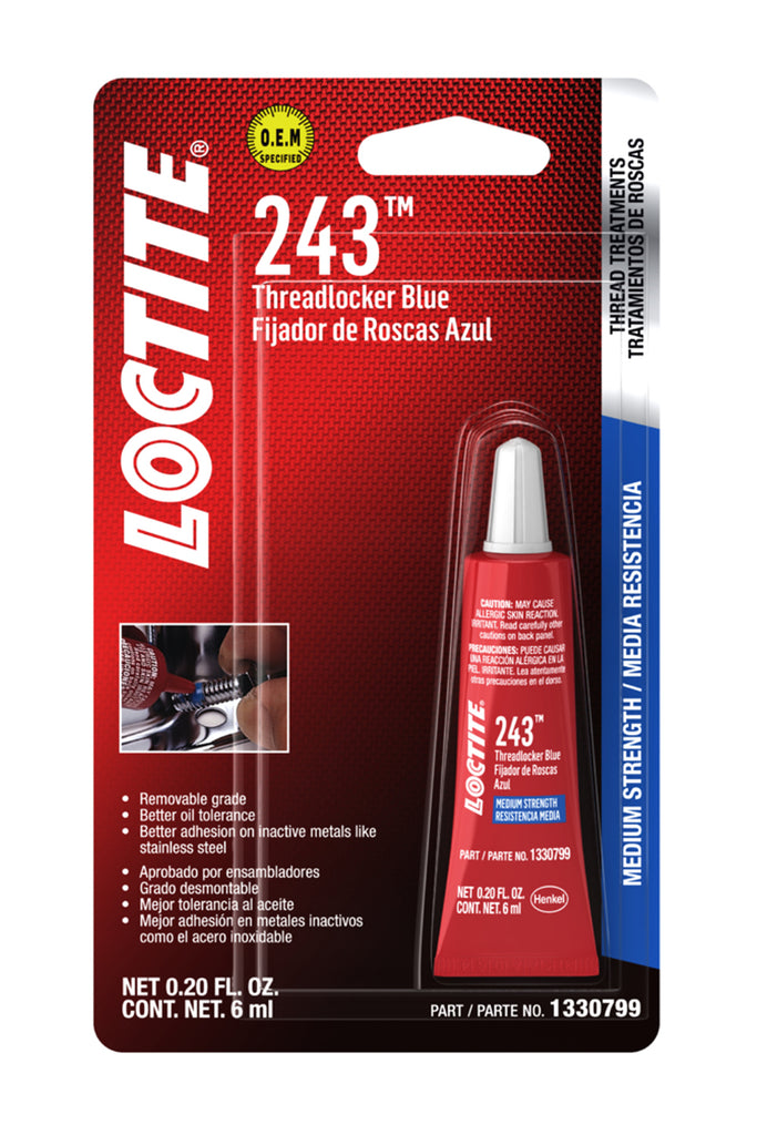 Threadlocker 243 Blue 6ml/.20oz - Loctite 1330799