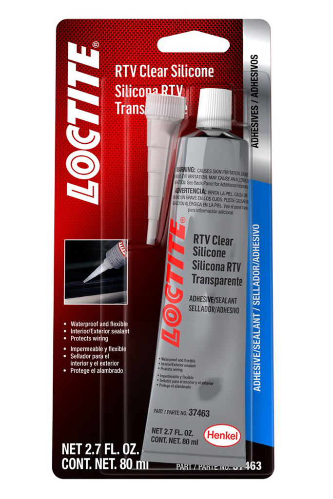 RTV Clear Silicone Adhesive 80ml/2.7oz - Loctite 491981