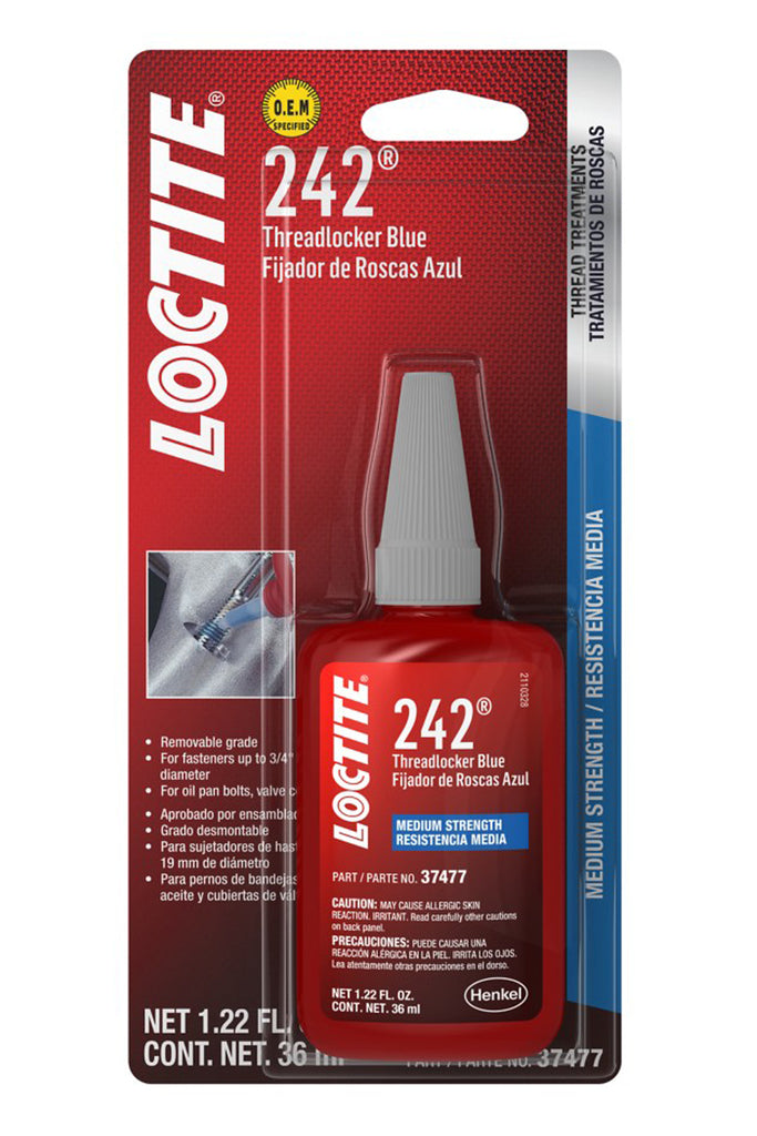 Threadlocker 242 Blue 36ml/1.22oz - Loctite 492140