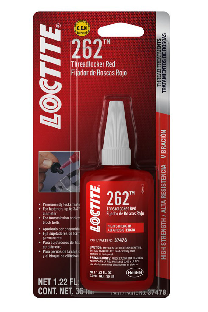 Threadlocker 262 Red 36ml/1.22oz - Loctite 492141