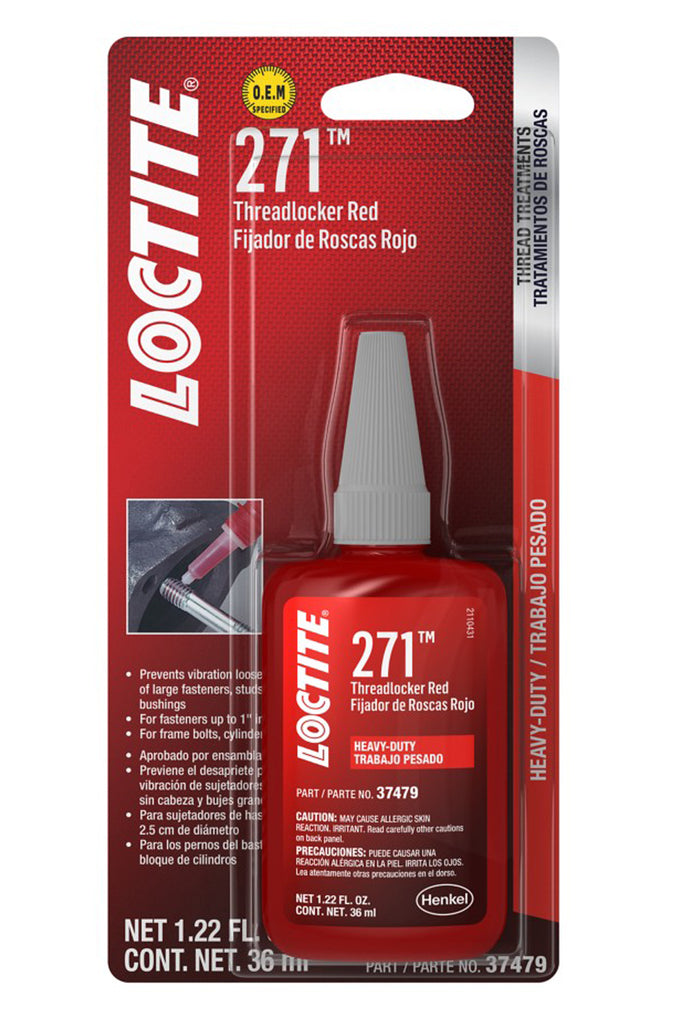 Threadlocker 271 HD Red 36ml/1.22oz - Loctite 492142