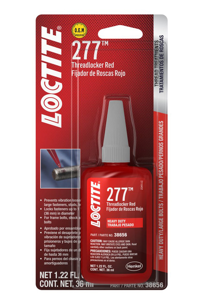 Threadlocker 277 HD Red Big Bolts 36ml/1.22oz - Loctite 555353