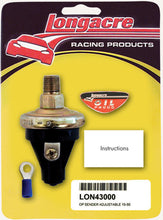 Load image into Gallery viewer, Oil Pressure Sender 1/8in. NPT 15-50psi - Longacre 52-43000