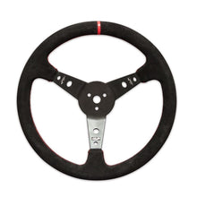 Load image into Gallery viewer, Steering Wheel 15in Dished Suede Blk Spokes - Longacre 52-56797