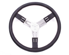 Load image into Gallery viewer, 17in. Steering Wheel Black Alum. Smooth Grip - Longacre 52-56811