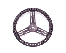 Load image into Gallery viewer, Streering Wheel 14in Dished Drilled Black - Longacre 52-56833