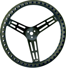 Load image into Gallery viewer, Steering Wheel 15in Dished Drilled Black - Longacre 52-56838